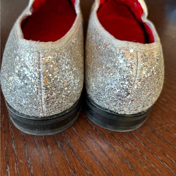 Elanroman sequin silver loafers Sz 42 (fit my husb a sz 12) Worn once. EUC - Picture 4 of 8